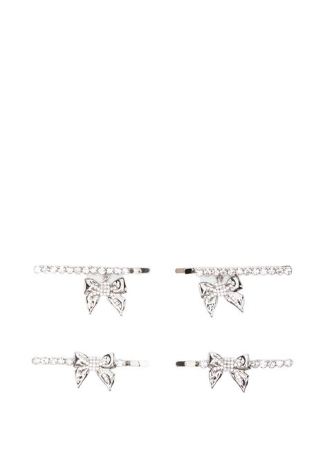 Set di forcine in metallo con fiocchi in argento Alessandra rich - donna ALESSANDRA RICH | FABA3296J00240001
